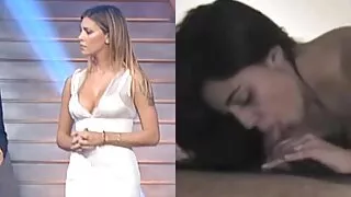 Brunetė su kojinėmis ...