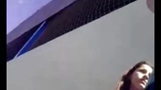 Liekna mergina sceno ...
